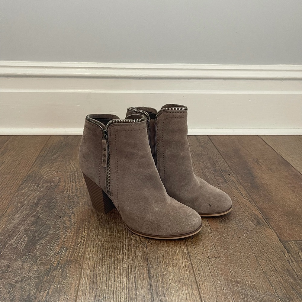 Suede booties